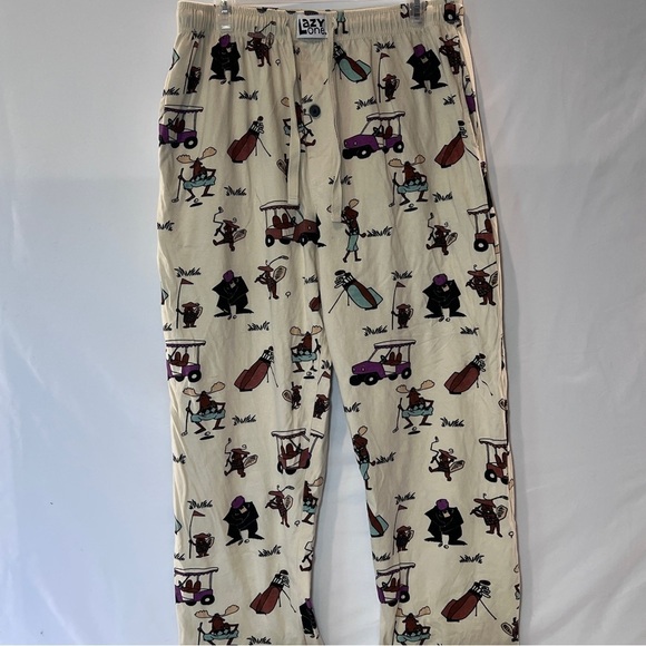 Lazy One Other - Men’s Lazy One Moose Golfer Pj’s Size Large
